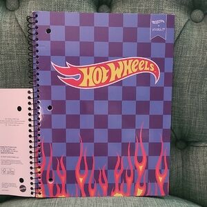 Hot Wheels Spiral Notebook with Flames